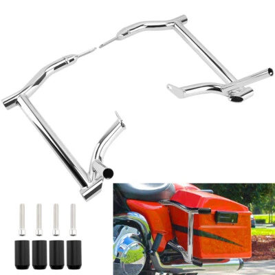 Saddlebag Guard Rails Bag Guards For Harley Street Glide Road King 1997-2008 - Image 1 of 4