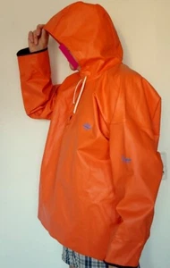 GRUNDENS Profi Schwedische PVC Regenjacke + Kapuze Regen Mantel Jacke 56 / XL - Bild 1 von 11