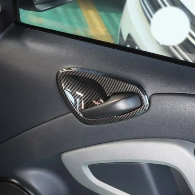 Carbon Look Interior Door Handle Trim Frame Fits For Smart Fortwo 451 2010-2014 - Image 1 of 4