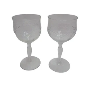 Sherry Glass Elegant Cut Crystal Laurel Wreath Stemmed Vintage 3 ounce lot 2 - Picture 1 of 6