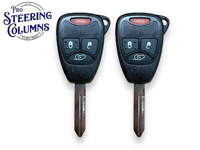 06-16 Wrangler 4 Botones Control Remoto Llave Carcasa Estuche Reparación Nuevo OHT692427AA (Paquete de 2) Foto 1 de 4