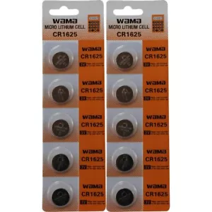 10 CR1625 DL1625 BR1625 LITHIUM COIN CELL BATTERY FAST USA SHIP RETAIL CARDS - Picture 1 of 3