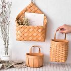 Wood Wood Hand-woven Baskets Home Decoration Wall Hanging Basket