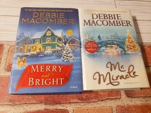 DEBBIE MACOMBER - LOT  2 HARDCOVER BOOKS - CHRISTMAS - MERRY / BRIGHT & MIRACLE - Picture 1 of 2