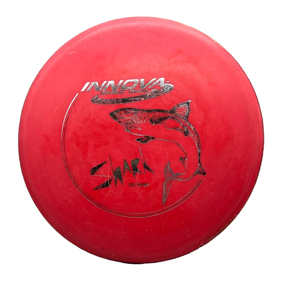 VTG Mid 90s Innova Ontario Mold 176g Dx Shark red silver foil Pat # Disc golf - Image 1 of 4