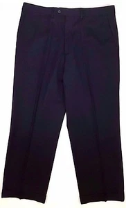37x28 Black Dress Pants Wool J Crew Mens Trouser Size SZ Flat Front Pant Cuffed - Picture 1 of 12