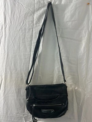 Bolso Bandolera ROSETTI Doble Tiempo Negro Múltiples Compartimentos Correa Ajustable Foto 1 de 4