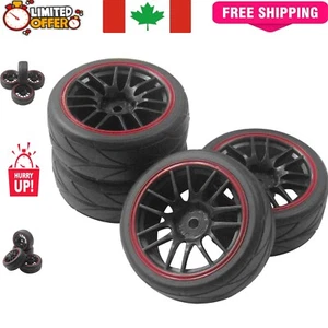 Jantes et pneus caoutchouc RC hexagonaux personnalisables 12 mm pour Drift Tourers - Pack de 4 - Photo 1 sur 9