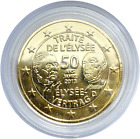 ALLEMAGNE 2 Euro doré OR 24 carats 2013 F