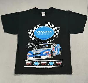 Mark Martin #6 Nascar Roush Racing Viagra Vtg 90s AOP All Over Print T Shirt L - Picture 1 of 11