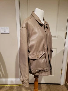 Vintage Northwear Leather Jacket Mens 46 Regular - Picture 1 of 12