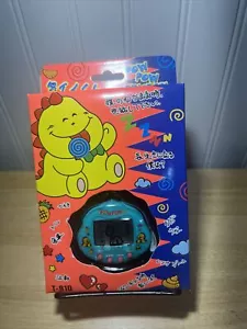 Rare Electronic Virtual Pet Pow Pow Dinokun Blue Teal Dinosaur New In Box HTF - Picture 1 of 3