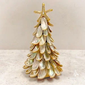 Handcrafted Seashell Christmas Tree - 11.5" - Picture 1 of 2