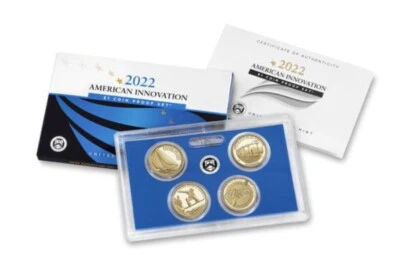 United States 2022-S American Innovation $1 Coin Proof Set Of 4 Coins. (#C361) - Image 1 of 4