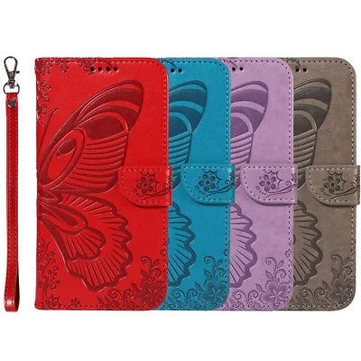 Butterfly Pattern For Google Pixel 8a 7a /9 8 7 Pro PU Leather Wallet Card Case - Image 1 of 4