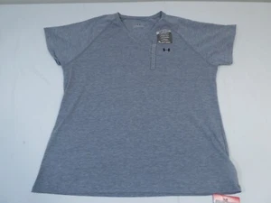 LARGE Under Armour 1350080 UA Tech Short Sleeve Loose T-Shirt HEATHER GRAY - Bild 1 von 2