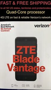 FREE SHIPPING Verizon Wireless Prepaid ZTE Blade Vantage 16GB 4G LTE Smartphone