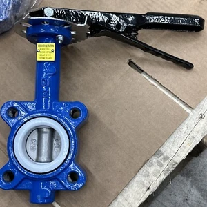 2” Butterfly Valve Lug Stainless Pinless Disc PTFE Seat - Picture 1 of 8