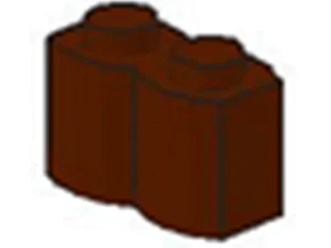x10 Lego brauner Stein modifiziert 1 x 2 1x2 Blockwand 67762 - Bild 1 von 1