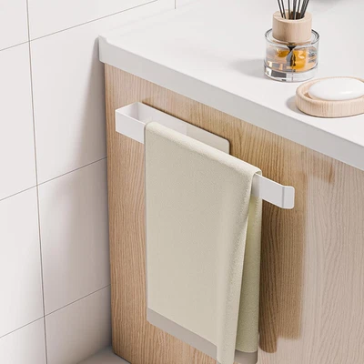 Portasciugamani Senza Foratura, in Alluminio, Completamente in Metallo, Da Incol - Immagine 1 di 4