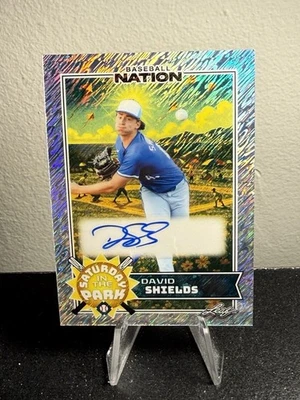 David Shields 2025 Leaf Baseball Nation Saturday in the Park Auto #3/15 Royals - Image 1 of 2
