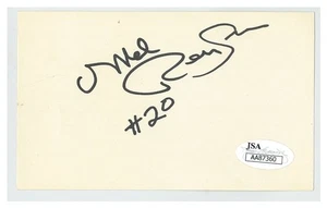Mel Renfro Signed 3x5 Index Card (JSA COA) Dallas Cowboys - Picture 1 of 2