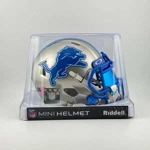 Detroit Lions Authentic Riddell Speed Mini Football Helmet - Picture 1 of 5