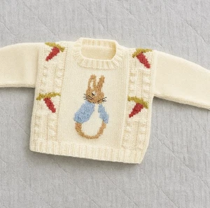 Peter Rabbit Baby Strick Strick Strick Pullover Muster nur für 6 Monate Baby - Bild 1 von 1