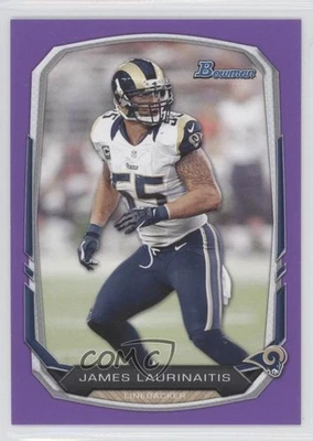 2013 Bowman Purple James Laurinaitis #24 - Image 1 of 2