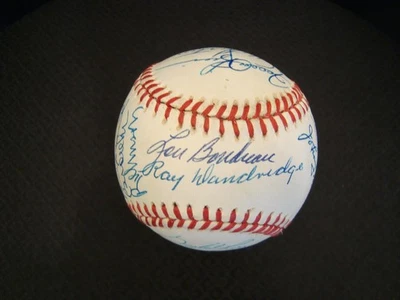 Hall of Fame Multi Signed ONL (Giamatti) Baseball 13 HOFers! - Image 1 of 4