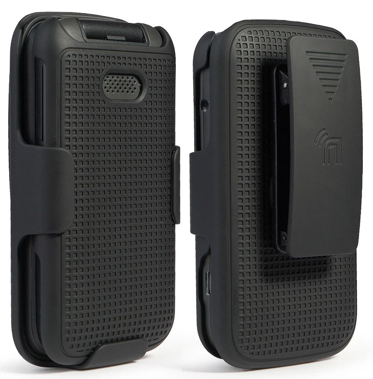 Hard Protector Case Cover and Belt Clip Holster for Alcatel Smartflip, Go Flip 3 - Image 1 of 1