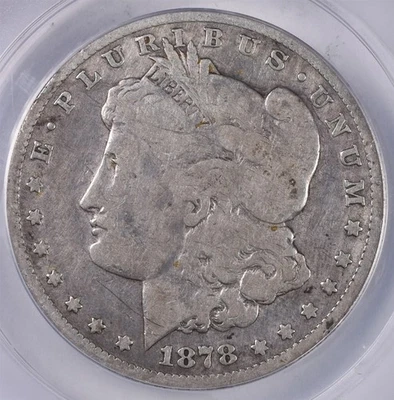 1878-CC Morgan Silver Dollar - ANACS VG8 Details  - Image 1 of 3