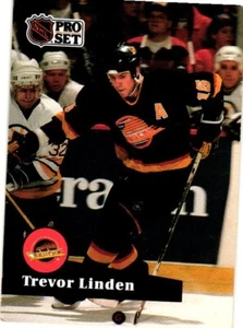 1991-92 Pro Set #236 Trevor Linden - Picture 1 of 2