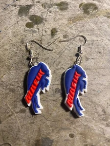 Buffalo Bills shoe charm earrings - Picture 1 of 1