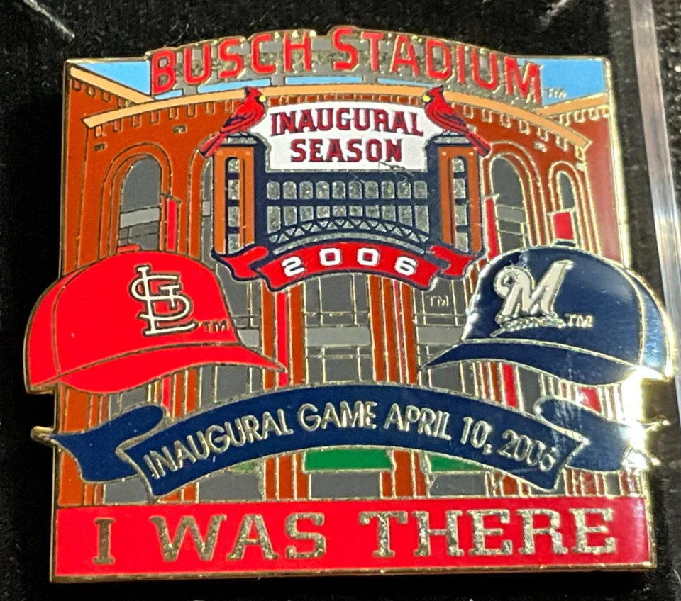 St Louis Cardinals v Brewers Busch Stadium 2006 Inaugural Game Collector Pin - Image 1 of 1