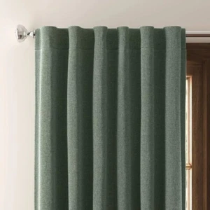 Threshold Aruba Blackout Rod Pocket 50x63" Curtain Panel Fern Green* - Picture 1 of 5
