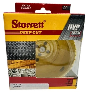 Sierra perforadora Starrett Dch0378-G/bimetálica de corte rápido de 3 7/8" (98 mm) corte profundo - Imagen 1 de 5