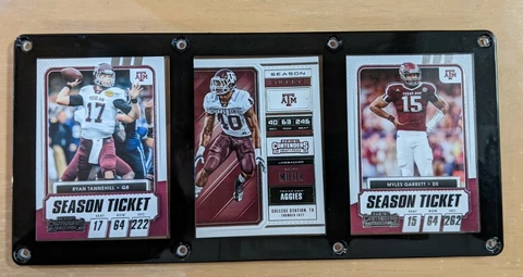 TEXAS A&M AGGIES 3 CARD PLAQUE RYAN TANNEHILL VON MILLER MYLES GARRETT Cover