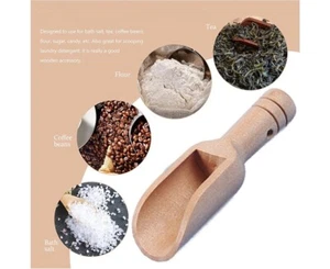Wooden Small Little Mini Scoop Salt Sugar Coffee Candy Bath poon Kitchen Tool AU - Picture 1 of 3