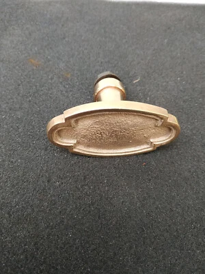 Ancienne poignée de porte/meuble/fenêtre crémone en bronze ou laiton - Photo 1/4