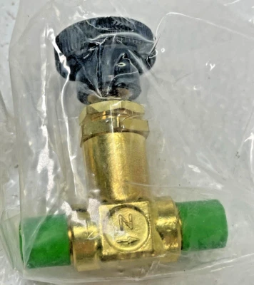 NUPRO B-2JN2 JN-Series 1/8" NPT Screwed Bonnet Needle Valve, Brass, 600-psi CWP