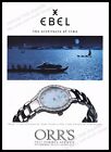 Ebel Watch Beluga 1990s Print Advertisement Ad 1998 "Architects in time"