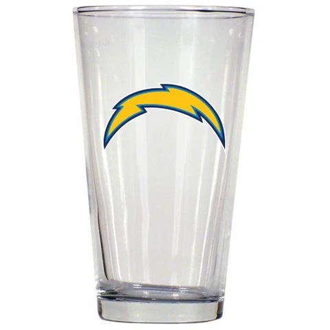 San Diego Chargers NFL Pint Glass, 16 oz (Item# 5056) Cover