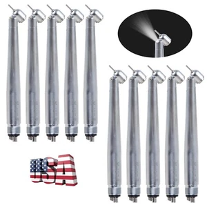 1-10 Dental 45° Degree Surgical High Speed Handpiece LED E-generator 4 Holes YBC - Picture 1 of 18