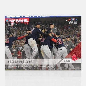 2018 TOPPS NOW #957 BOSTON RED SOX 2018 WORLD SERIES CHAMPIONS - Picture 1 of 2