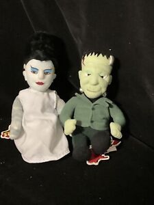Vintage 1999 Universal Monsters Frankenstein & Bride CVS  HalloweenPlush NWT