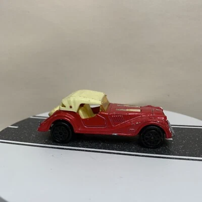 Majorette France #261 Morgan Red w/White Interior & Top VTG As-Shown 1:50 Scale - Image 1 of 4