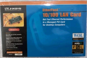 Linksys EtherFast 10/100 LAN Card PCI Adapter Model LNE100TX - Brand New Sealed - Picture 1 of 7