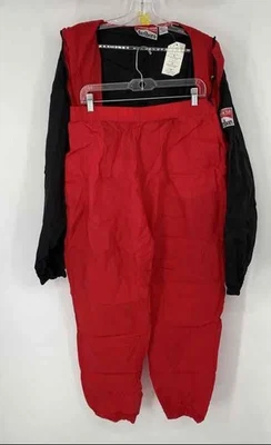 Marlboro Mens Red Black Adventure Team Long Sleeve Rain Suit Jacket Set Size XL - Image 1 of 4