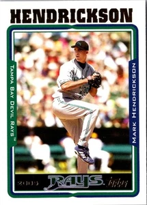 2005 Topps Mark Hendrickson #596 Tampa Bay Devil Rays Baseball Card - Picture 1 of 2